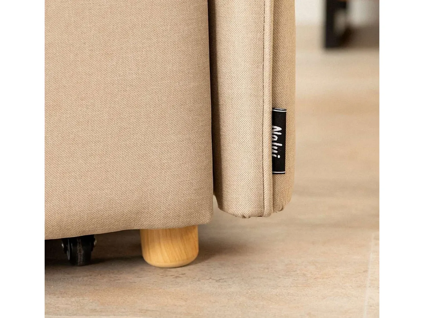 Sofá Cama Nest 2 Beige - Nalui