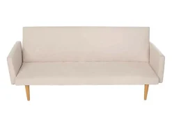 Sofá cama clic clac de 3 plazas en tejido de diseño nórdico reclinable Perla - Beige