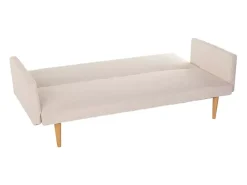 Sofá cama clic clac de 3 plazas en tejido de diseño nórdico reclinable Perla - Beige