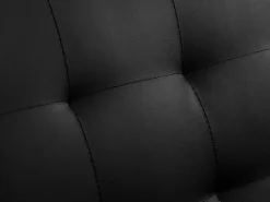 Sofá cama clic-clac de piel sintética negro MICHELLE