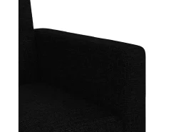 Sofá cama con cojines tela negro