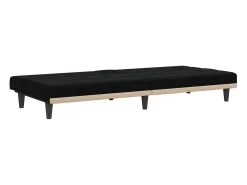 Sofá cama con portavasos tela negro