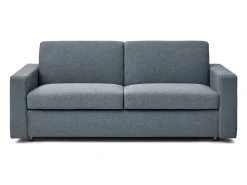 Sofá cama convertible express "Diana" de tela - Cama de 140 cm - 3 plazas - Gris