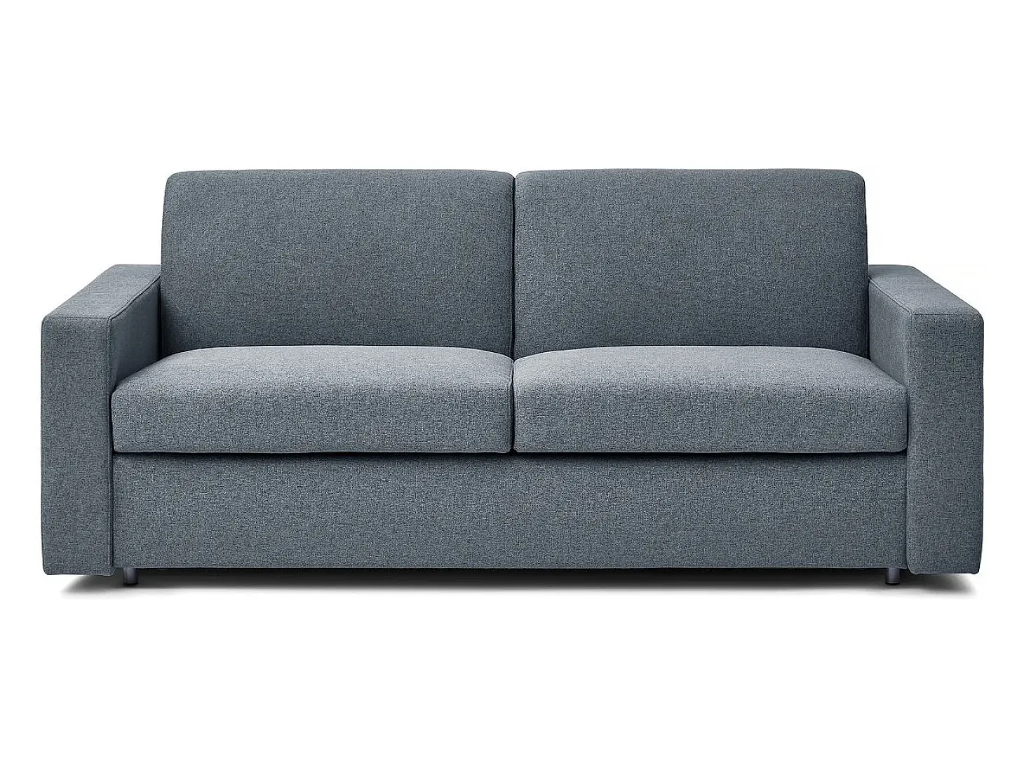 Sofá cama convertible express "Diana" de tela - Cama de 140 cm - 3 plazas - Gris