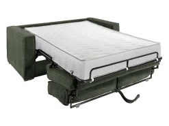 Sofá cama de 3 plazas con apertura italiana de pana beige LORETO