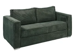 Sofá cama de 3 plazas con apertura italiana de pana beige LORETO