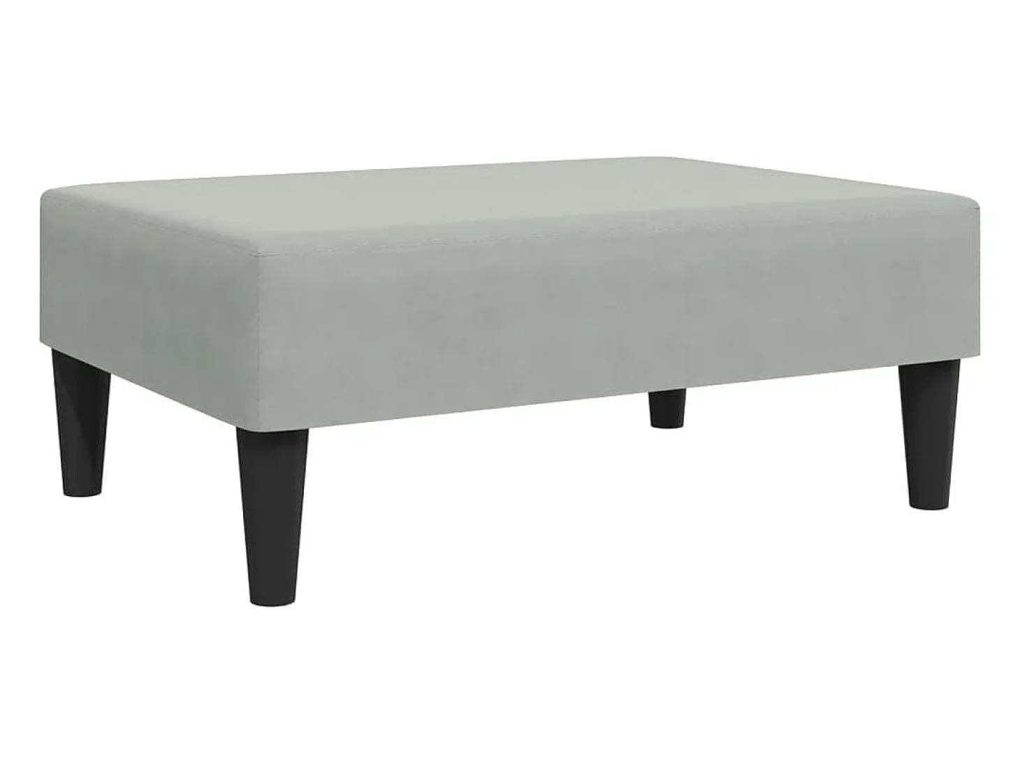 Sofá cama de 2 plazas con taburete terciopelo gris claro