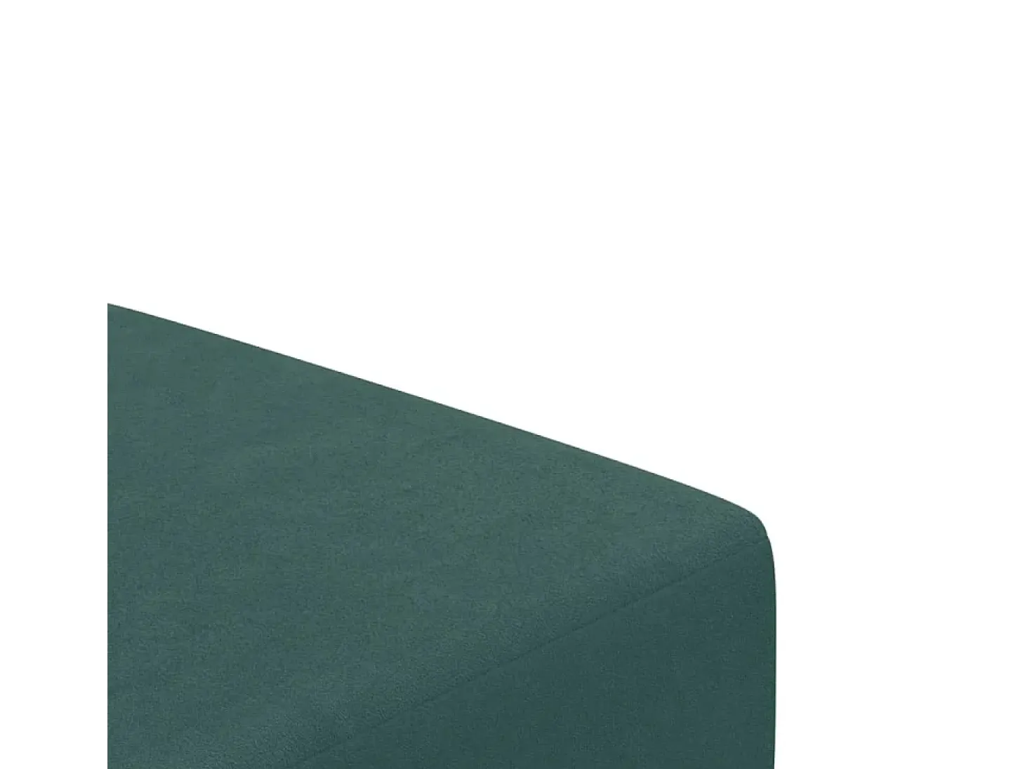 Sofá cama de 2 plazas con taburete terciopelo verde oscuro
