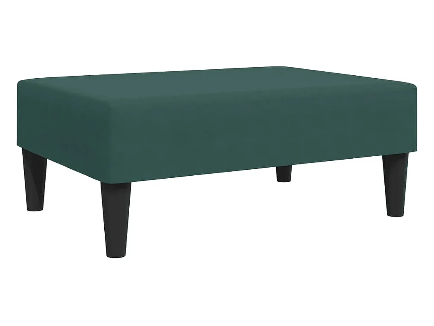 Sofá cama de 2 plazas con taburete terciopelo verde oscuro