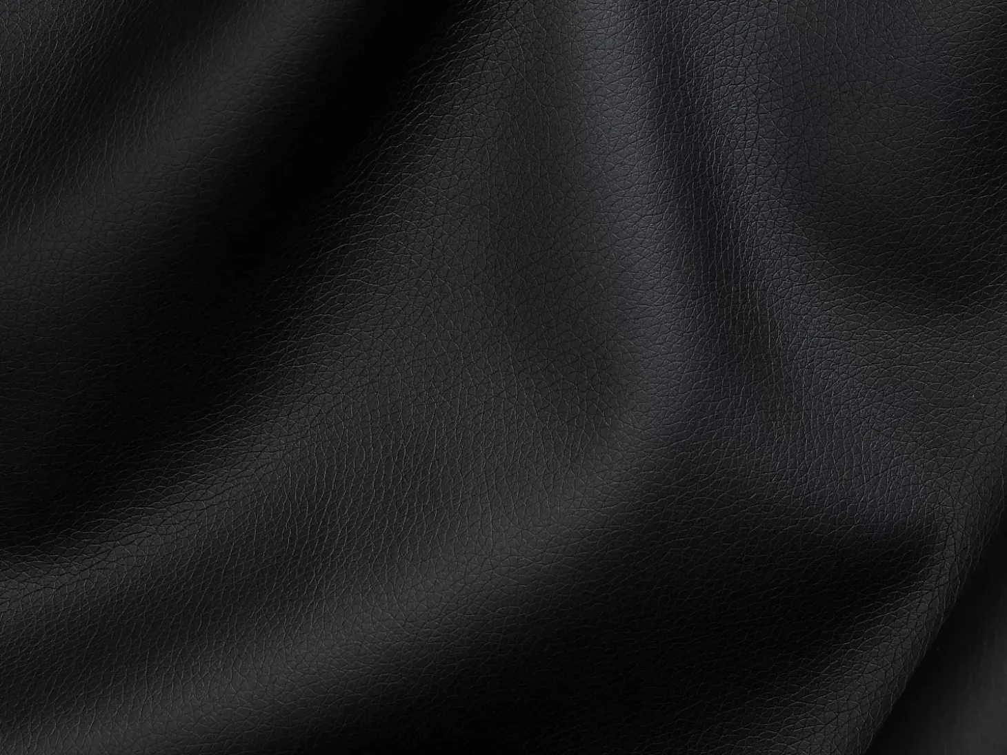 Sofá cama de 3 plazas de cuero negro - Cama de 140 cm - Colchón de 22 cm - VIZIR