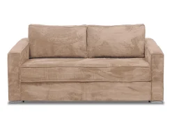 Sofá cama de 4 plazas de pana topo base de láminas anchas - 22 cm LORETO