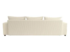 Sofá cama de 3 plazas de pana beige NESSARO