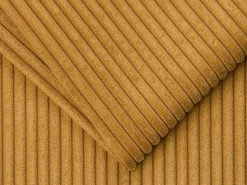 Sofá cama de 3 plazas de pana amarillo mostaza lamas 22cm LORETO