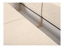 Sofá cama de 3 plazas de tela bouclette beige - AMELIA de Pascal Morabito