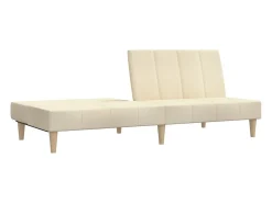Sofá cama de 2 plazas tela color crema