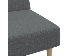 Sofá cama de 2 plazas tela gris claro