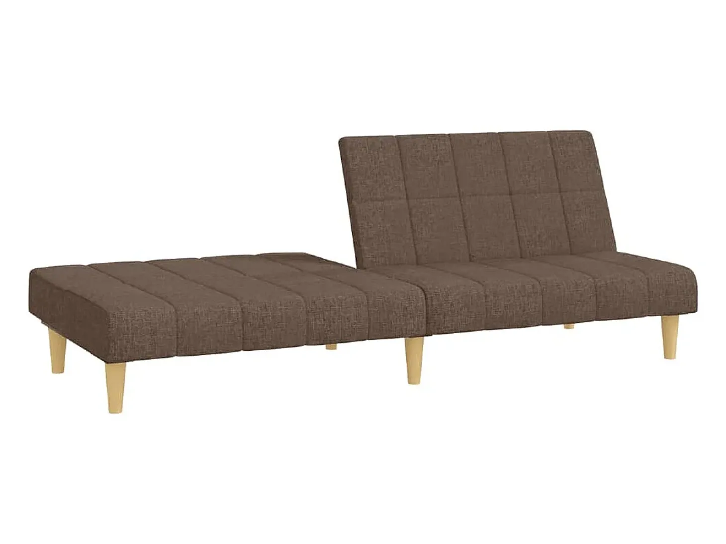 Sofá cama de 2 plazas tela gris taupe