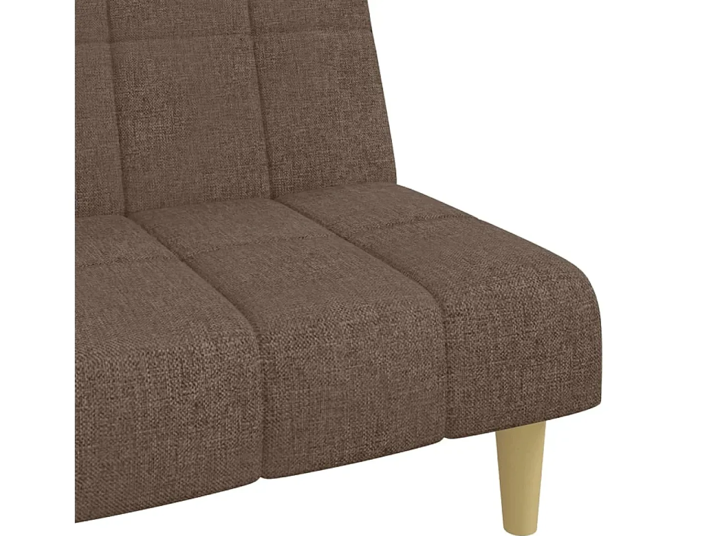 Sofá cama de 2 plazas tela gris taupe