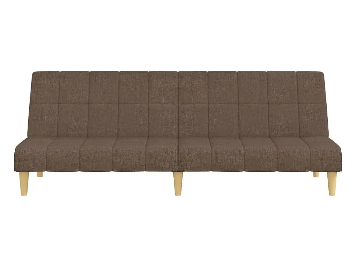 Sofá cama de 2 plazas tela gris taupe