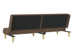 Sofá cama de 2 plazas tela gris taupe