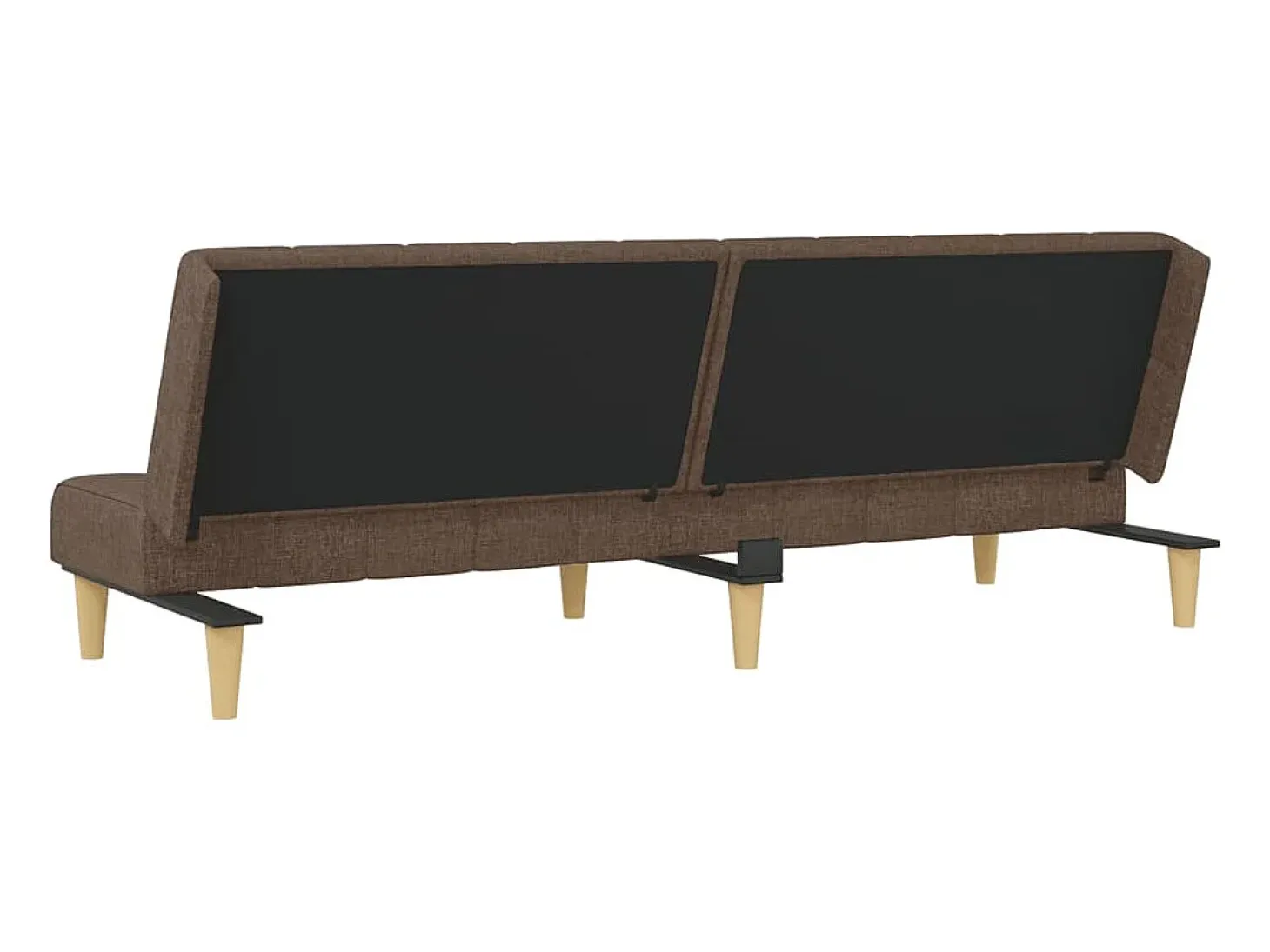 Sofá cama de 2 plazas tela gris taupe