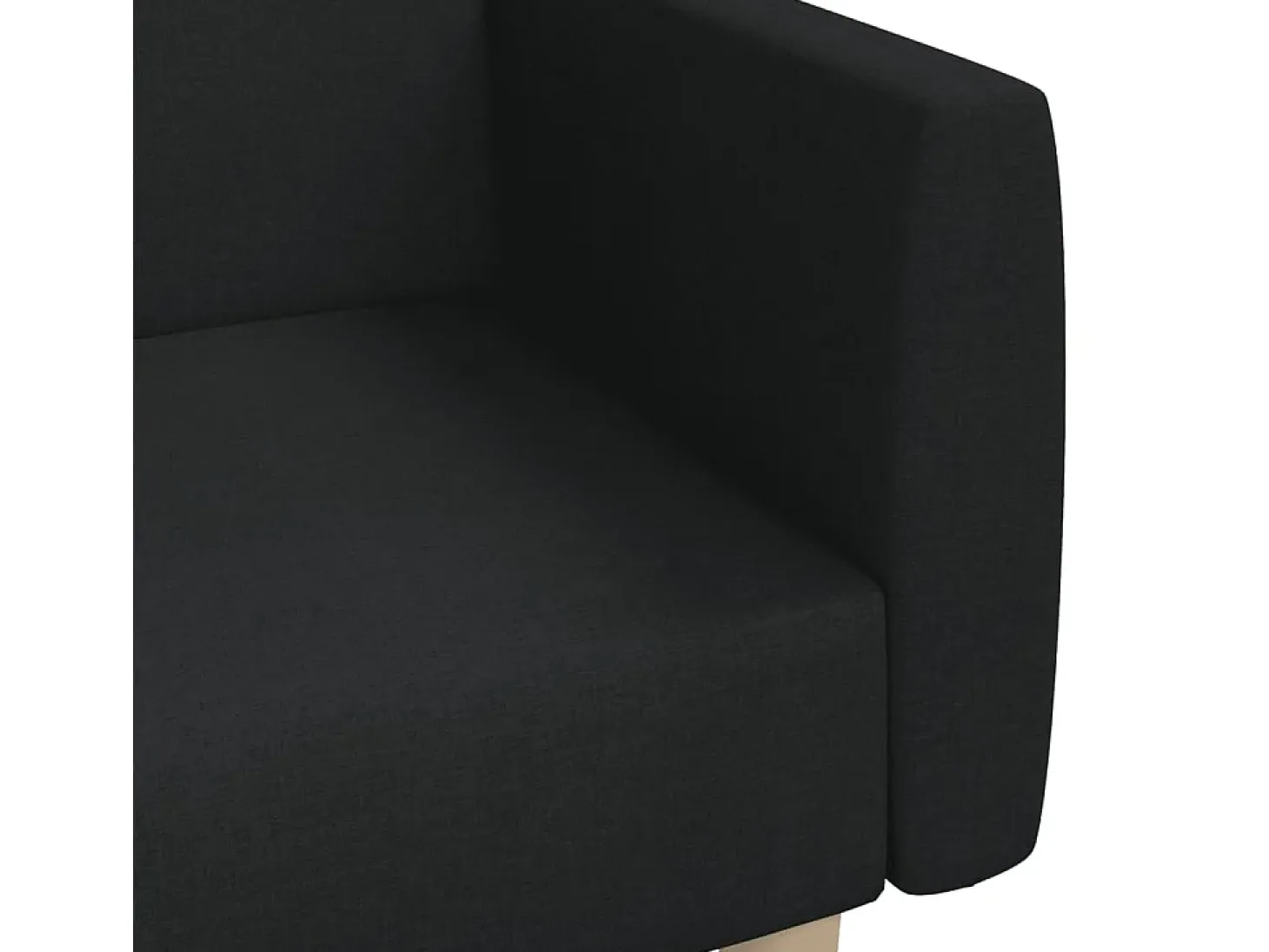 Sofá cama de 2 plazas tela negro