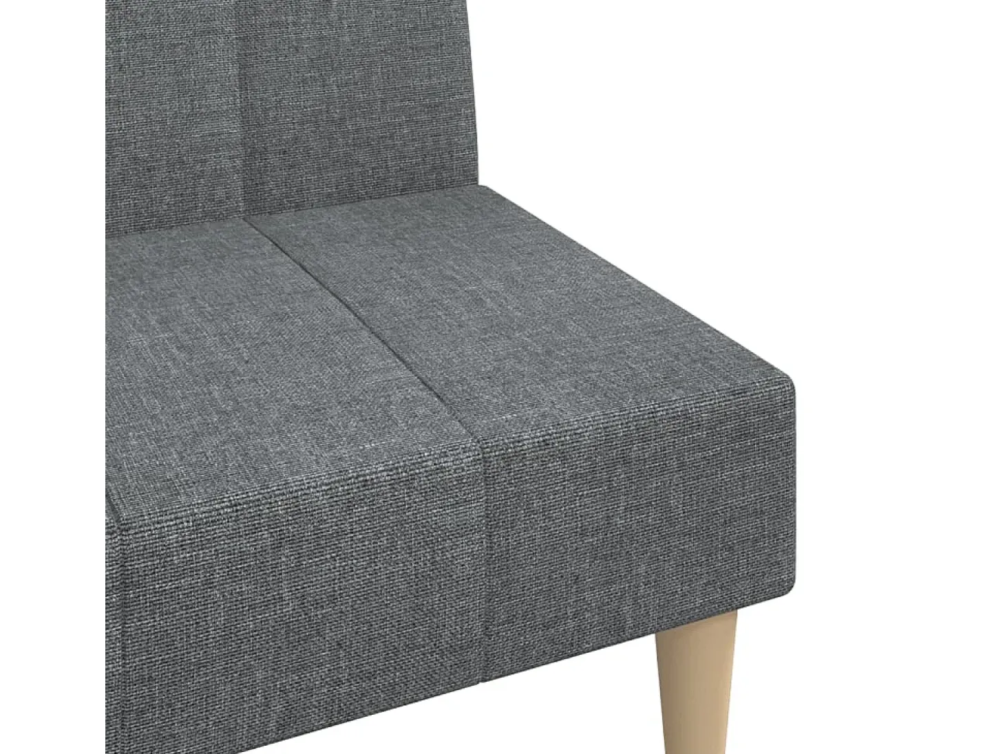 Sofá cama de 2 plazas tela gris claro