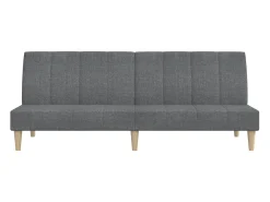 Sofá cama de 2 plazas tela gris claro