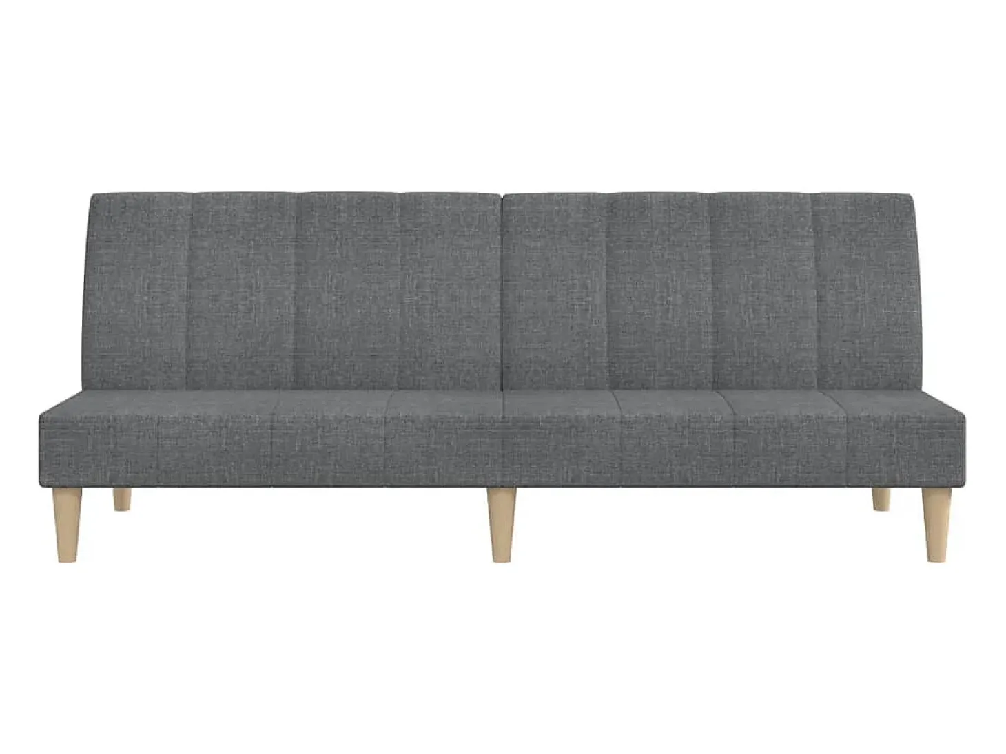 Sofá cama de 2 plazas tela gris claro