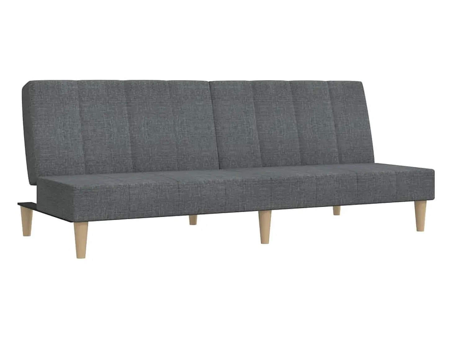 Sofá cama de 2 plazas tela gris claro
