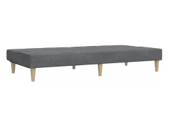 Sofá cama de 2 plazas tela gris claro