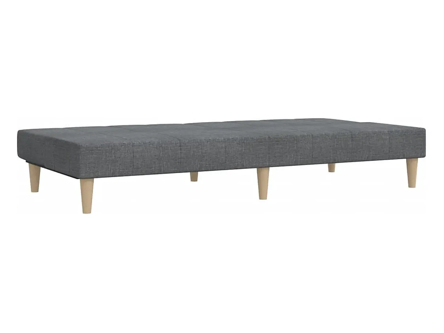 Sofá cama de 2 plazas tela gris claro