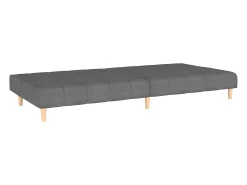 Sofá cama de 2 plazas tela gris claro