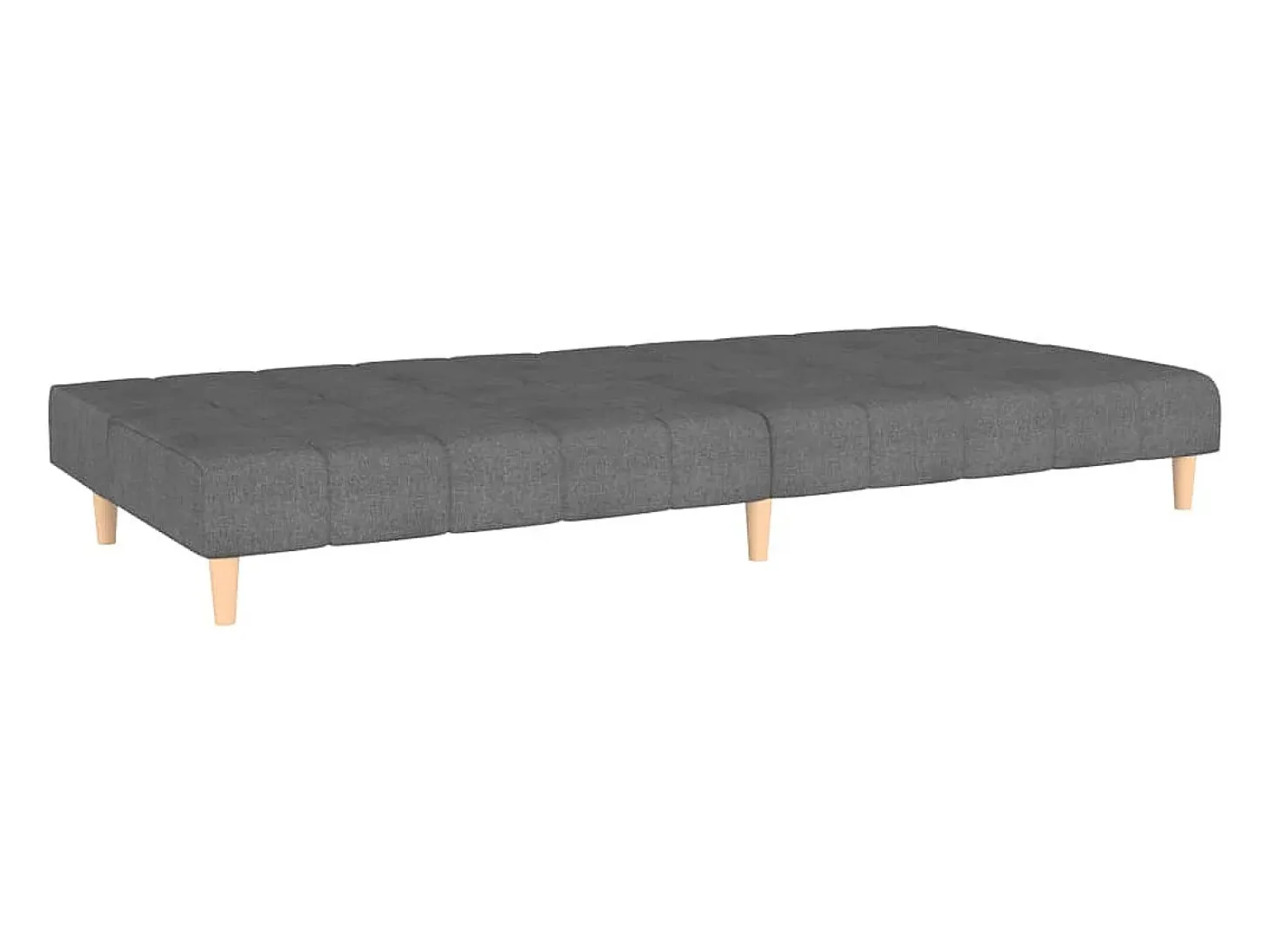 Sofá cama de 2 plazas tela gris claro