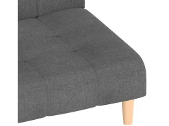Sofá cama de 2 plazas tela gris claro