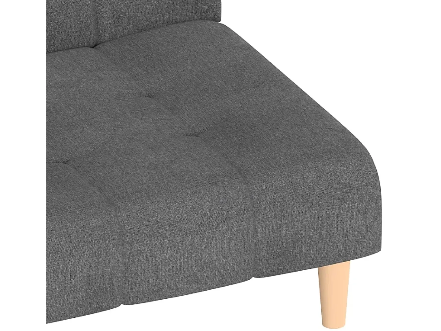 Sofá cama de 2 plazas tela gris claro