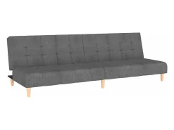 Sofá cama de 2 plazas tela gris claro