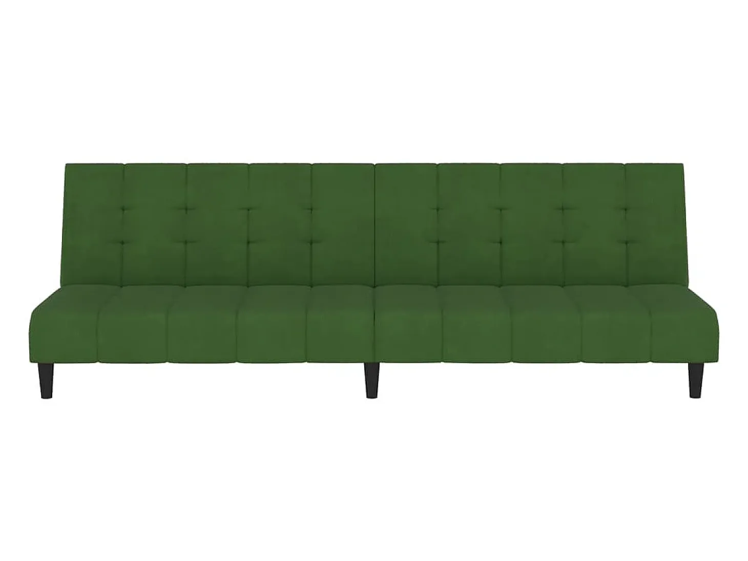 Sofá cama de 2 plazas terciopelo verde oscuro PWFG97207