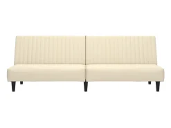 Sofá cama de 2 plazas terciopelo color crema