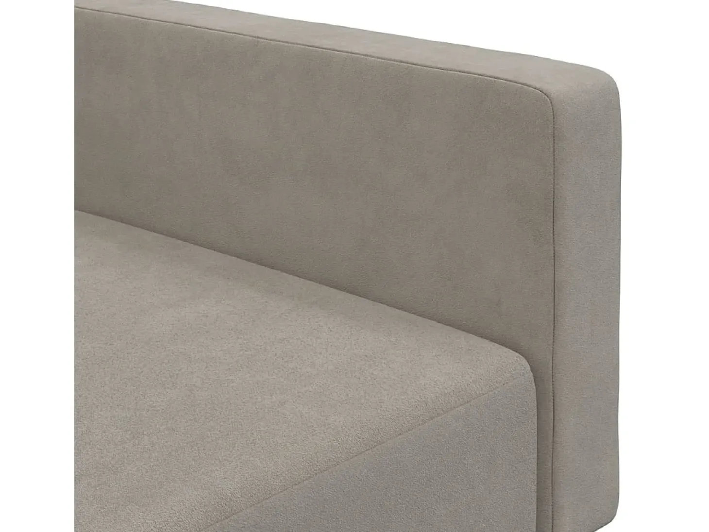 Sofá cama de 2 plazas terciopelo gris claro