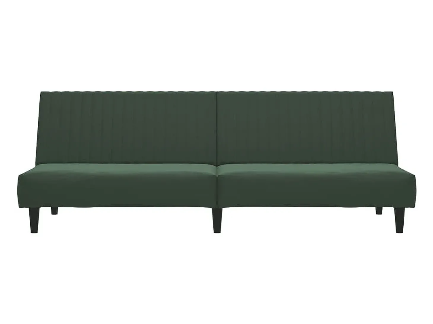 Sofá cama de 2 plazas terciopelo verde oscuro