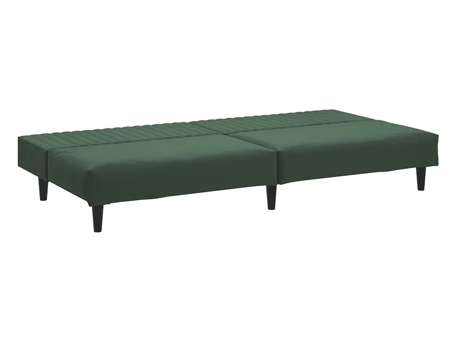 Sofá cama de 2 plazas terciopelo verde oscuro