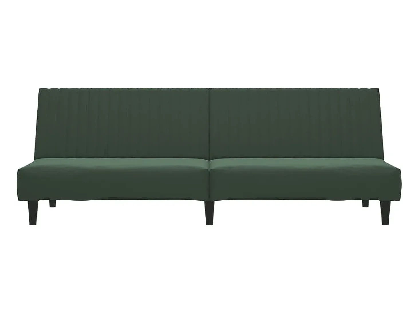 Sofá cama de 2 plazas terciopelo verde oscuro