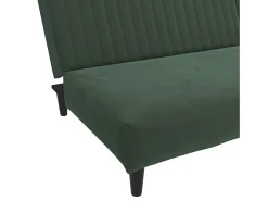 Sofá cama de 2 plazas terciopelo verde oscuro