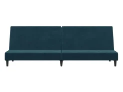 Sofá cama de 2 plazas terciopelo azul