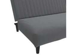 Sofá cama de 2 plazas terciopelo gris oscuro
