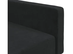 Sofá cama de 2 plazas terciopelo negro