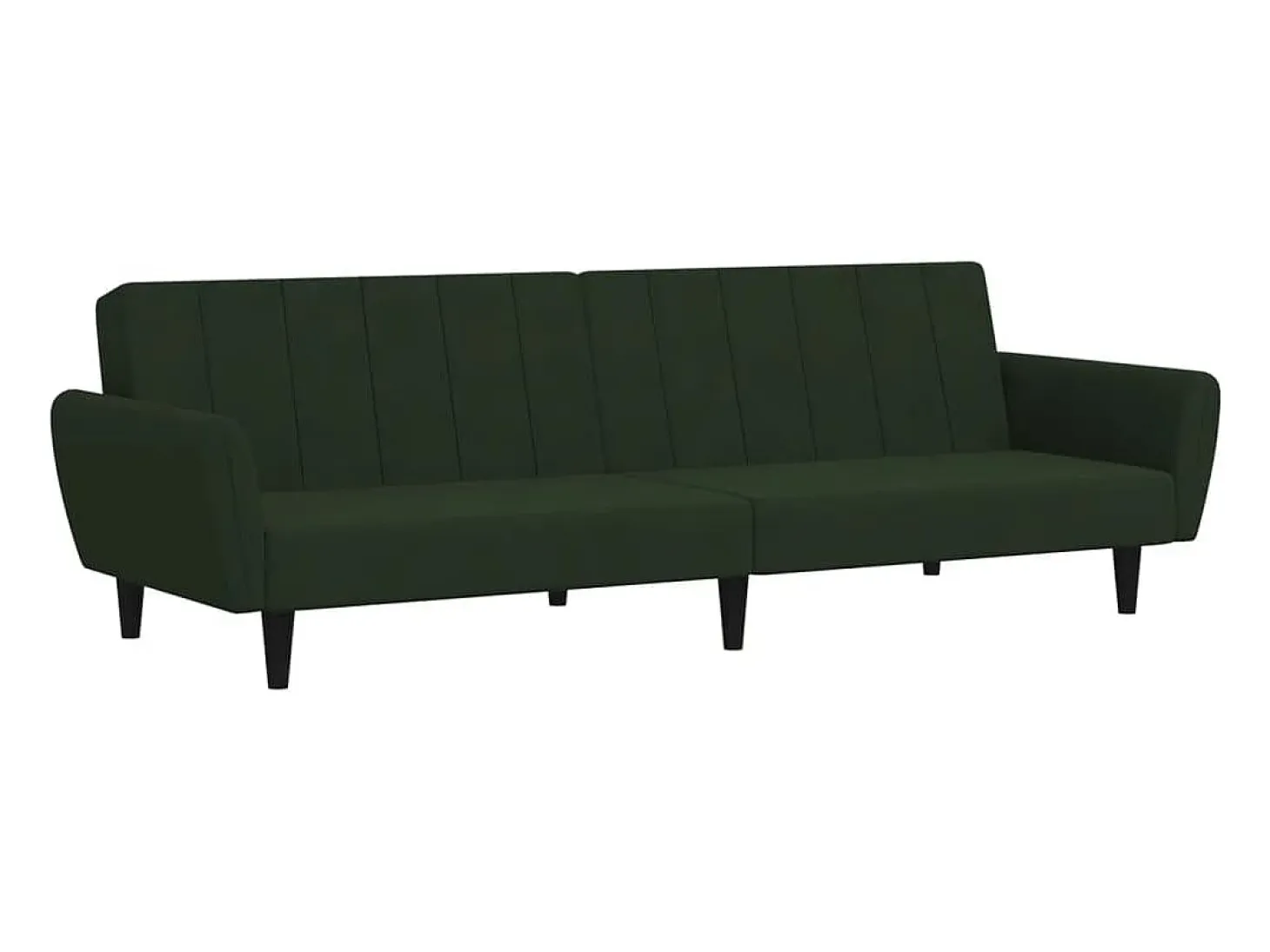 Sofá cama de 2 plazas terciopelo verde oscuro