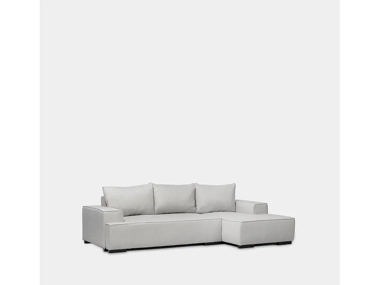 Sofá cama de Poliéster Gris 80 x 250- Alan