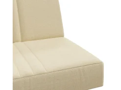 Sofá cama de tela color crema